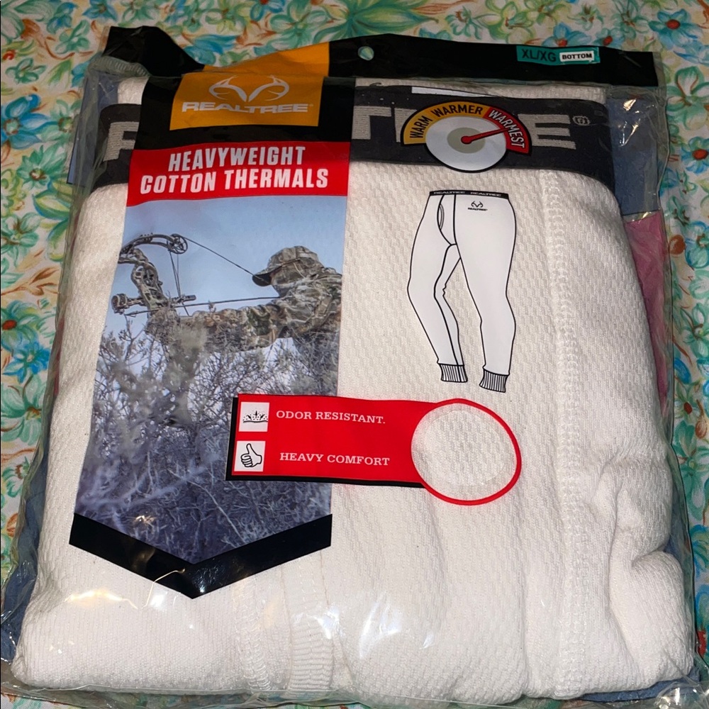 Realtree Heavyweight Cotton Thermal pants (XL)(nwt)